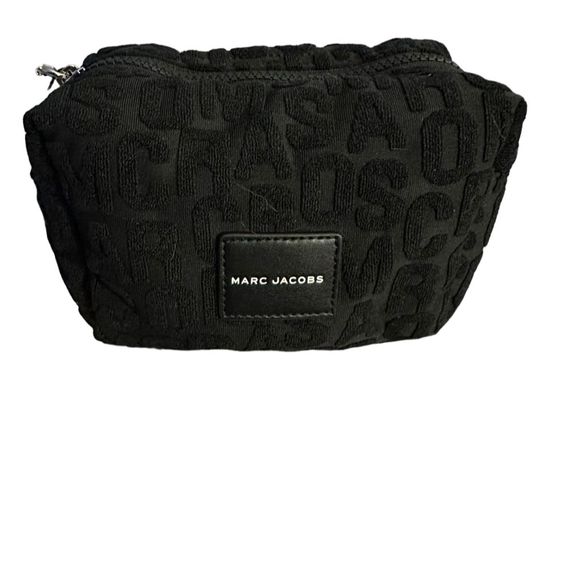 Marc Jacobs Handbags - Marc Jacobs Black Terry Logo Cosmetic Bag - NWT